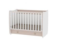Lorelli Dream Lit Bébé Évolutif Combiné Chêne 60 x 120 cm