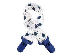 Manyo Anti-perdu Sangles- Polyester, Jouet Poussette Clip Chaîne Attache Sucette, Jouet Sangle Fixe pour Poussette/Sièges de Voiture/Écharpe Allaitement (Requin)