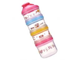 MagiDeal Boîte Doseuse de Lait Empilable - Rose