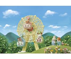 SYLVANIAN FAMILIES-La Grande Roue et Milo, Le bébé Caniche Mini-Univers, 5333, Multicolore