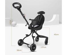 GHDE& Poussette Buggy Poids léger des Gamins Tricycle avec Pédale et Siège réversible Portion libérer Les Mains de la mère (Portant 15KG)