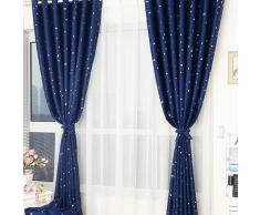 Brightup Lot de 1 Rideaux Occultants Chambre Enfant à Oeillets 95 * 200 cm