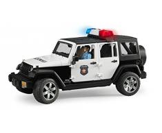Bruder - 2526 - Véhicule Miniature - Jeep Wrangler Unlimited Rubicon Police Avec Policier