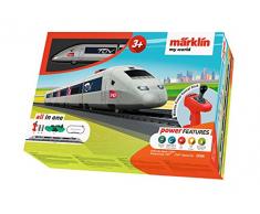 Märklin My World 29306 Kit de démarrage pour Enfant à partir de 3 Ans avec Train Miniature TGV, SNCF, Voie H0