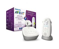 Philips AVENT SCD733/00 Babyphone DECT - Mode Smart ECO, Ecran LCD, Socle de charge, Alerte vibration et pleure, Mode nuit, Projecteur détoiles