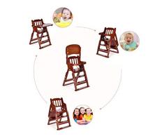 Sièges d'appoint de luxe Healthy Care, chaise de repas pliante en bois massif pour enfants, siège de bébé multifonction réglable, portable pour enfants de 6 mois à 6 ans,B