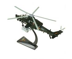 Xolye Gunship Modèle Simulation Militaire Métal Jouet Hélicoptère Collection modèle Exquis Boxed Toy Cadeau 01h48 Base en Alliage davion Décoration