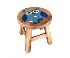 Tabouret de siège Collumino® en bois massif - Petite chaise - Pour enfant