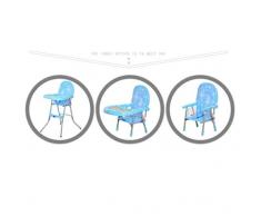 Chaise haute portable et rehausseur, chaise de salle à manger pliante multifonctionnelle pour enfants, adapté aux enfants de 6 mois à 4 ans,blue