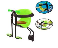 Yavso Siege Velo Enfant Avant, Sécurité Siège de Vélo Avant pour Velo, MTB Siège pour Enfant 4 Mois à 4 Ans, Max 50KG