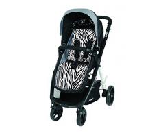 comfi-cush réversible en mousse visco-élastique pour poussette Liner- ZEBRA- Noir & Blanc