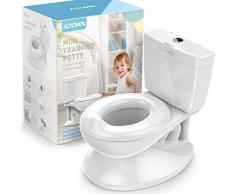 ADOVEL Toilette Enfant, Pot Bebe Toilette, Pour Apprentissage de La Propreté, Facile à Propre, Blanc