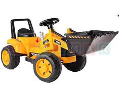 BSD Véhicule électrique pour Enfants Voiture électrique - Tracteur, Bulldozer - Jaune