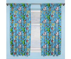 Disney – Lot de 4 Rideaux Officiels Toy Story, Bleu, 183 cm