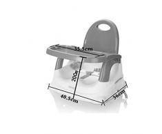 Siège Rehausseur De Voyage pour Bébé, Chaise Haute Portable Pliante De Eating, Camping, Dès 6 Mois - 3 Ans (Couleur : Red)