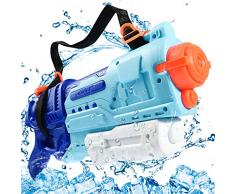 Joyjoz Pistolet À Eau Enfants 1000CC Grande Capacité Water Blaster Pistol À Eau avec Sangle pour Piscines Beach Party Fit Enfants Adultes