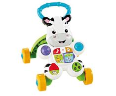 Fisher-Price – Zèbre parlanchina premières étapes, Trotteur bébé Version castillane
