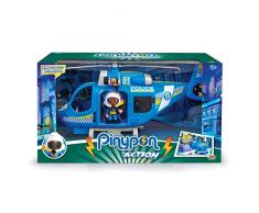 Pinypon Action - Hélicoptère de Police avec 1 Figurine et Accessoires, pour Enfants de 4 à 8 ans (Famosa 700014782)