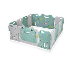 Baby Vivo Parc Bébé Barrière Sécurité Plastique Enfant Protection Porte Panel Jeu Espace Jeu Chambre - Fridolin