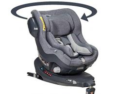 Siège auto pivotant I-ONE I-SIZE 360°, de 0 à 4 ans, ISOFIX (gris)