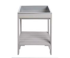 Roba 456008GA Tiny Table de jeu pour enfant en bois massif résistant aux intempéries Gris