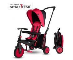 Smartrike- STR3 Plusieurs Étapes 6 en 1 Tricycle Pliable Enfant avec Certification Poussette pour 1,2,3 Ans, 5021533, Rouge