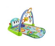 Fisher-Price Tapis Musical dÉveil et dActivité Piano pour Bébé, Aire de Jeu, avec 4 Modes, dès la Naissance, bleu, BMH49