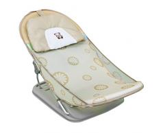 Monsieur Bébé ® Transat de bain pliable avec dossier réglable - Beige - Norme CE