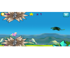 Little Flying Unicorn Dash: My Pony & Dragons Battle 2