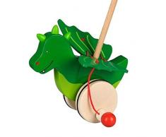 Goki - 2041336 - Jouet À Tirer/Pousser - Dragon Jakomo