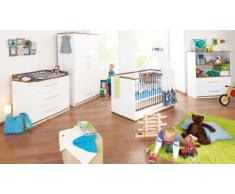 Chambre bébé Tuula blanche et marron