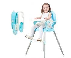 Chaise Haute De Voyage, Chaise Bébé Pliante Et Rehausseur, Siège Bébé avec Plateau, Facile À Transporter - Vert