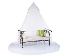 Ciel de lit et moustiquaire - 60 X 250cm - Coloris IVOIRE Blanc