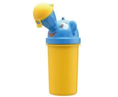 Romote Portable bébé Potty Urinoir garçon Tout-petit entraînement au petit pot pour Camping Car Voyage Fille Voyage Potty Urinoir formation toilettes (jaune pour garçon)