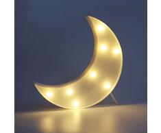 Liqy Lune Lampe Lumineuse LED Lampe Murale Interieur Lampe Murale Interieur Blanche,Lampe Chevet Enfant LED Lampes d'ambiance Lampe Néon
