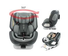 Siège auto isofix 360° pivotant groupe 0+/1/2/3 (0-36kg) - Dos à la route 0-18kg - Housse confort - Protection latérale - Migo