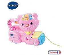Vtech - 158255 - Jouet À Tirer - 1,2,3 Ptit Chat - Rose