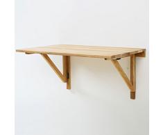 Table pliante murale Table à manger multifonctionnelle en bois massif de chêne, bureau d'ordinateur pliable, Table enfant murale