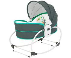 Balancelle pour Bébé Électrique Big Auto-Swing Lit Bébé Berceau Coffre-Fort Lit Bébé Rocker Lit Bébé Électrique Portable Bassinet Berceau Rocking Sommeil (Color : Green)