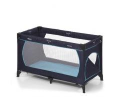 Hauck / Dream N Play Plus / Lit Parapluie 3 Pièces / 120 x 60 cm / Naissance à 15 kg / avec Matelas, Ouverture Latérale, Sac de Transport / Pliable / Transportable / Inversable / Navy Aqua (Noir Bleu)
