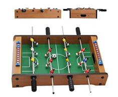 WNQ Table De Football en Bois De Grain De Bois | Double Football De Table d'enfant