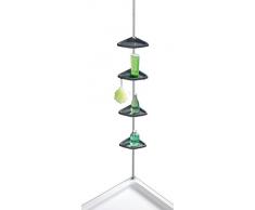 Wenko 3208011100 Etagère de Douche Télescopique Douche Easy Acier/Noir - Hauteur Jusquà 265 cm