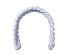 Minetom Tour de lit 4 tissage Bébé Coussin Serpent Coussin Tressé Pare-chocs Velours Protection bébé sécurité 100% Fait à Main Doux et Souple 220CM