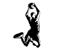 Rétro Affiche Vinyle Amovible Basketball Berceau Stickers Muraux Garçon Chambre Enfants Fan De Sport Décoration Décoration Décoration 35X59Cm