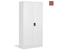 Arcos Italia Armoire métallique Archive de 100 x 45 x 200 cm Portes battantes avec Serrure Fabriqué en Italie