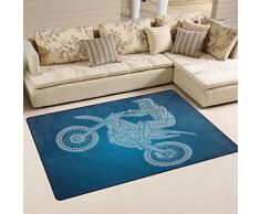 linomo Tapis de Sol géométrique pour Moto, Salon, décoration dintérieur, Tapis pour Enfants, garçons et Filles 78,7 x 50,8 cm, Autre, Multicolore, 60 x 39 inches