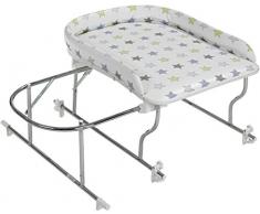 Geuther Combiné de Bain Varix, Table à langer PVC motif: Etoile + Support de Baignoire Coulissant