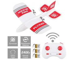 Planeur de contrôle à Distance Avions RC KF606 2.4GHz 2CH PPE Mini Planeur PPE Système de gyro intégré Mini Avion de Planeur intérieur RC pour Enfants et Adultes
