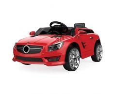 Moni, Voiture électrique pour Enfants Mega Power S698, MP3 et Connexion SD, Coloris:Rouge