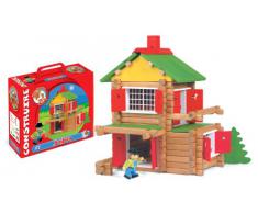 JeuJura - Jouet en bois -Mon chalet en bois - 135 Pieces